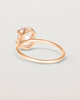 Back view of the Fei Ring | Morganite rose gold.