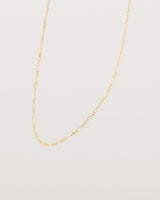 Our fine Figaro chain in yellow gold