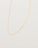 Our fine Figaro chain in rose gold