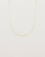 Our fine Figaro chain in yellow gold