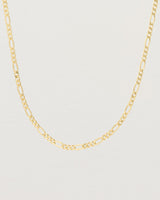The Figaro Chain Necklace | Bold in Yellow Gold.