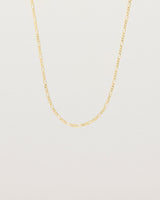 Front view of the Figaro Chain Necklace | Bold in Yellow Gold.