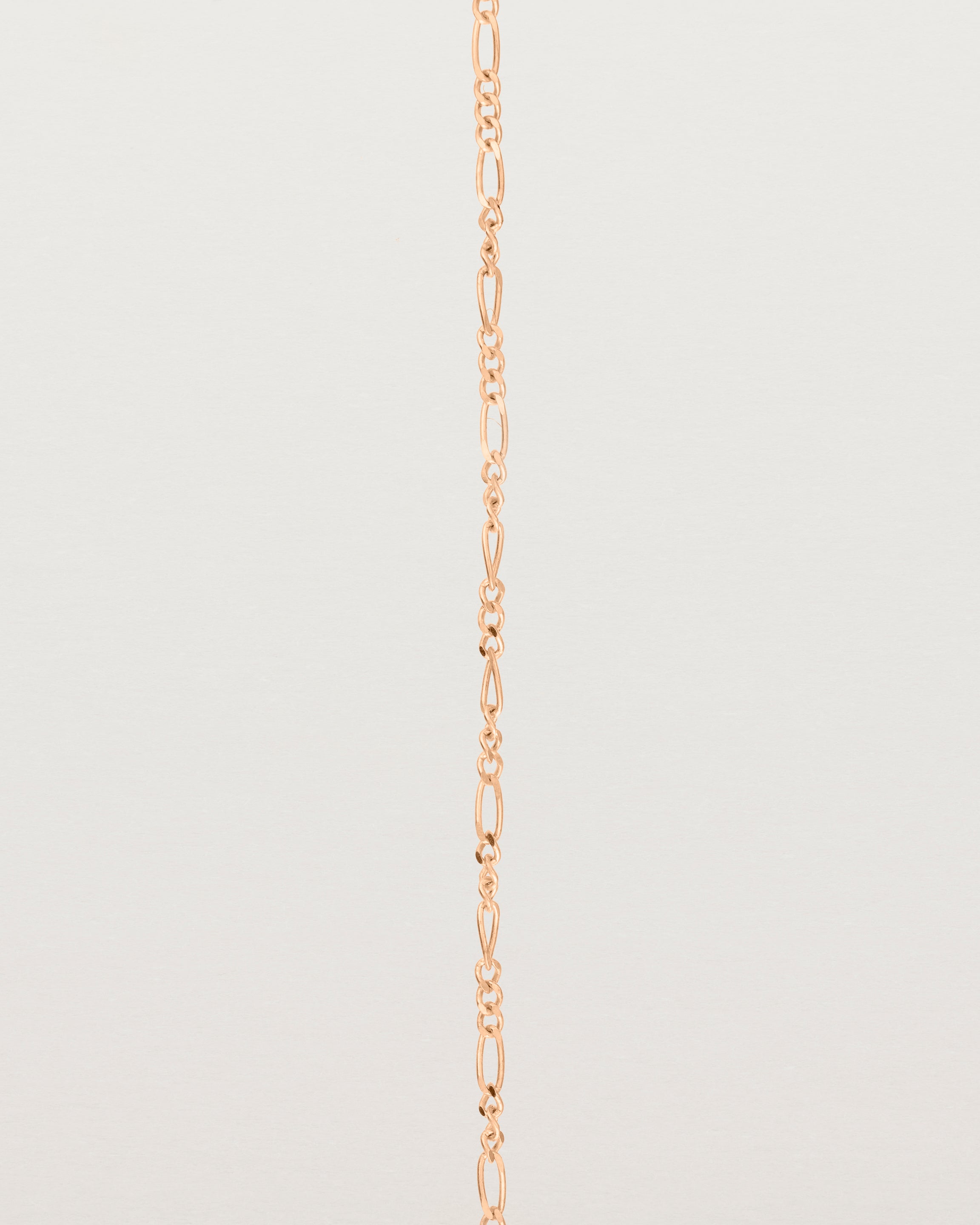 Our signature figaro chain in rose gold