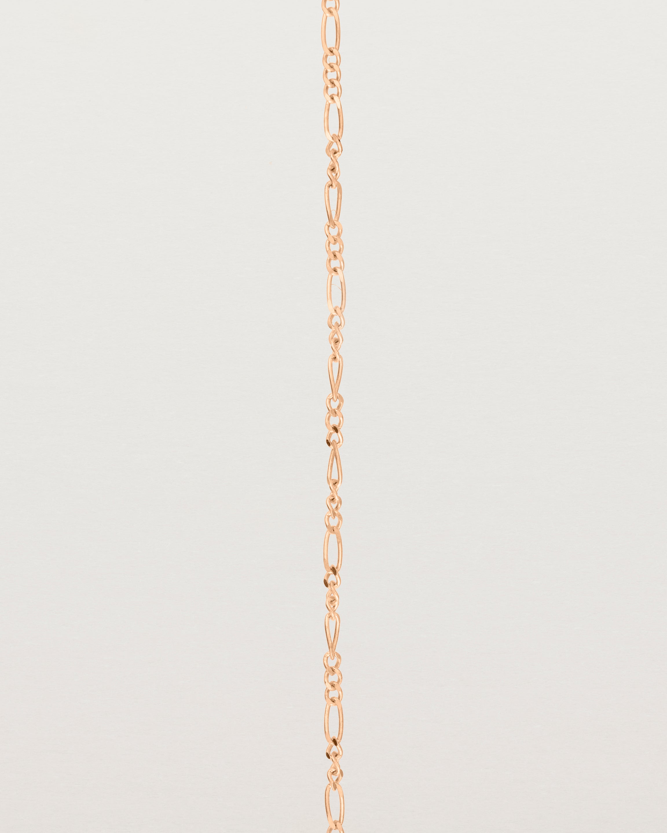 Our signature figaro chain in rose gold