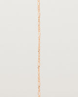 Our signature figaro chain in rose gold