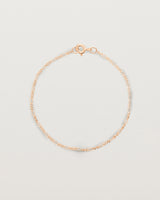 Our signature figaro chain in rose gold