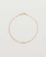 Our signature figaro chain in yellow gold