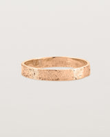 Front view of the Naum Stacking Ring in Rose Gold. 