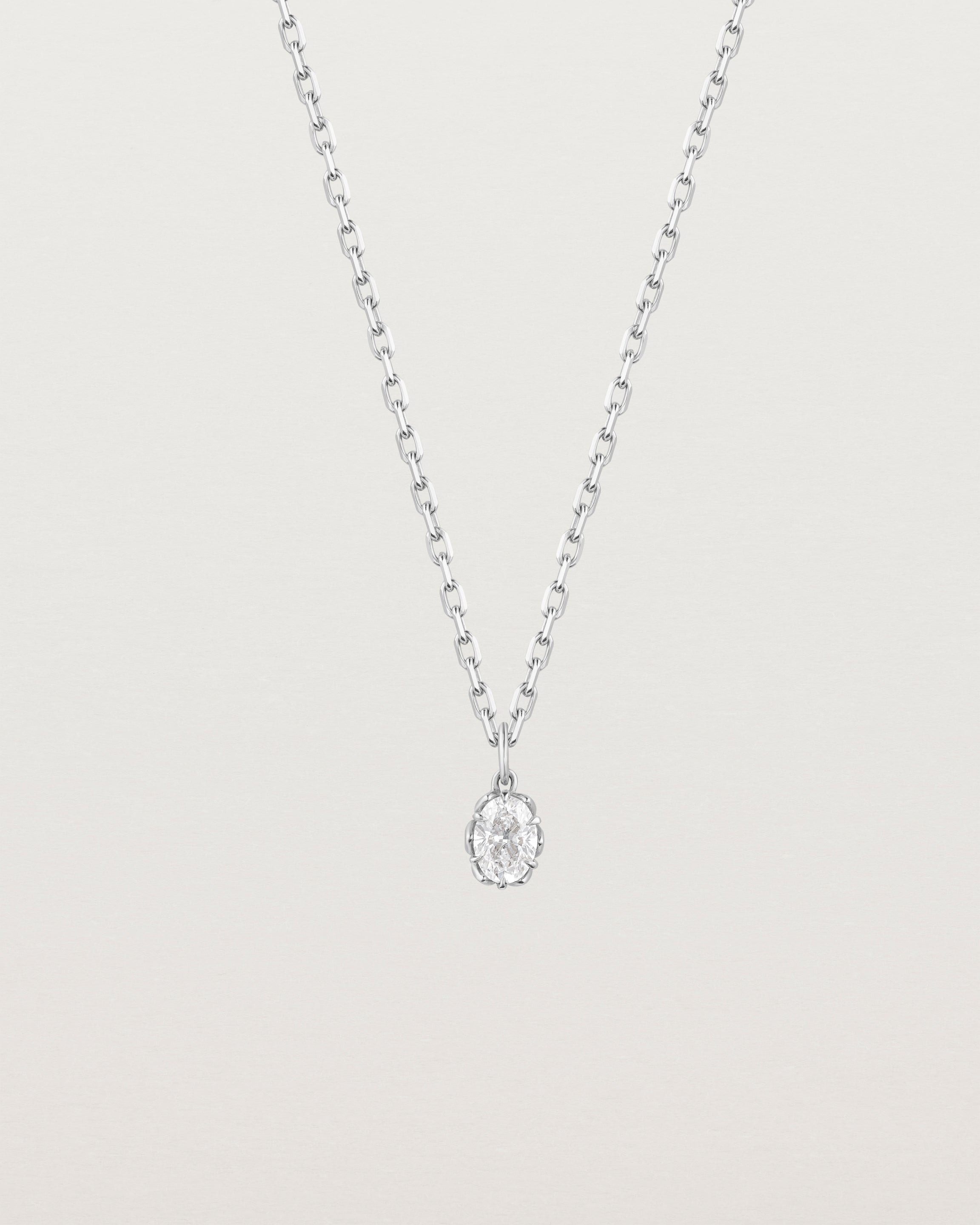 Eirene Necklace | Oval Laboratory Grown Diamond