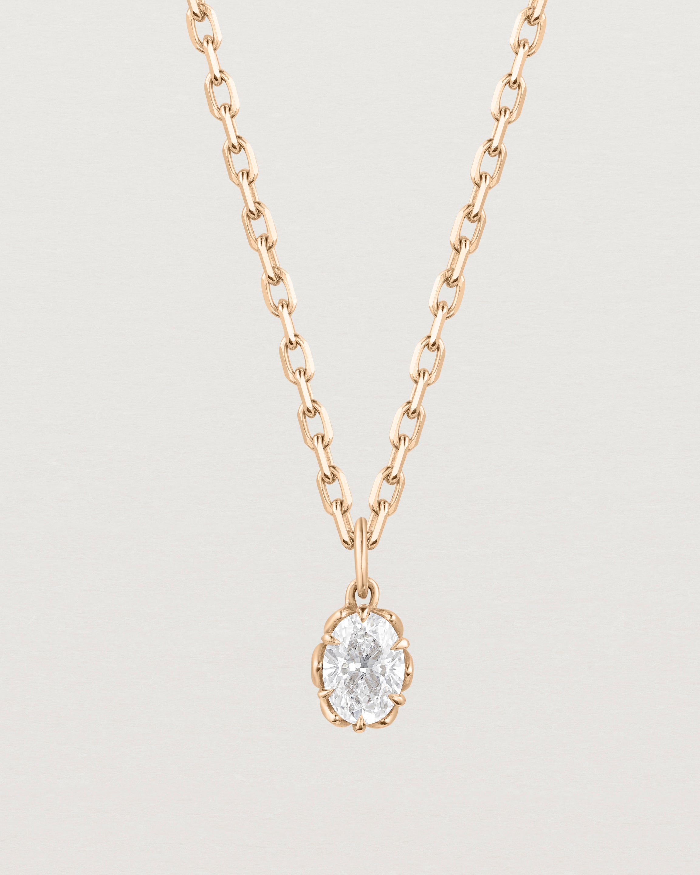 Eirene Necklace | Oval Laboratory Grown Diamond