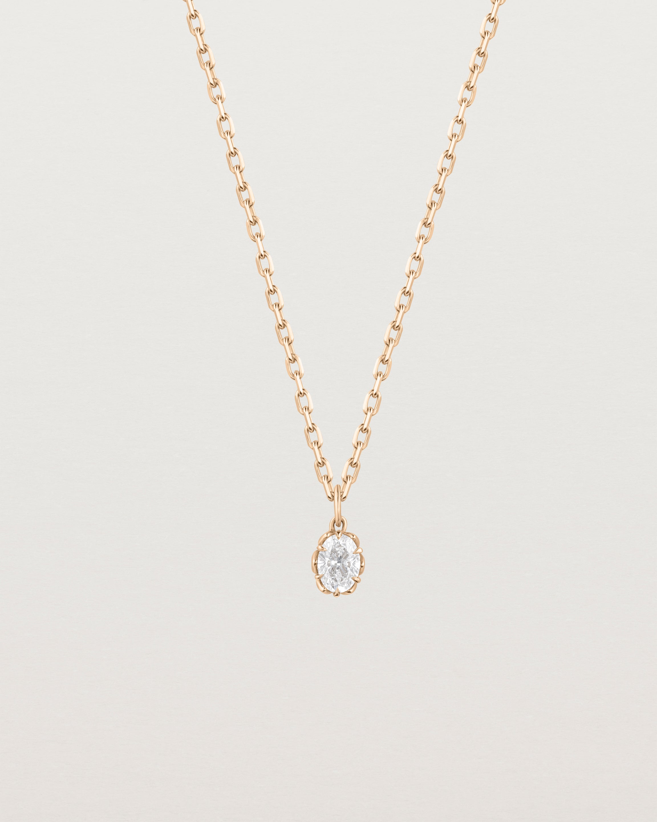 Eirene Necklace | Oval Laboratory Grown Diamond