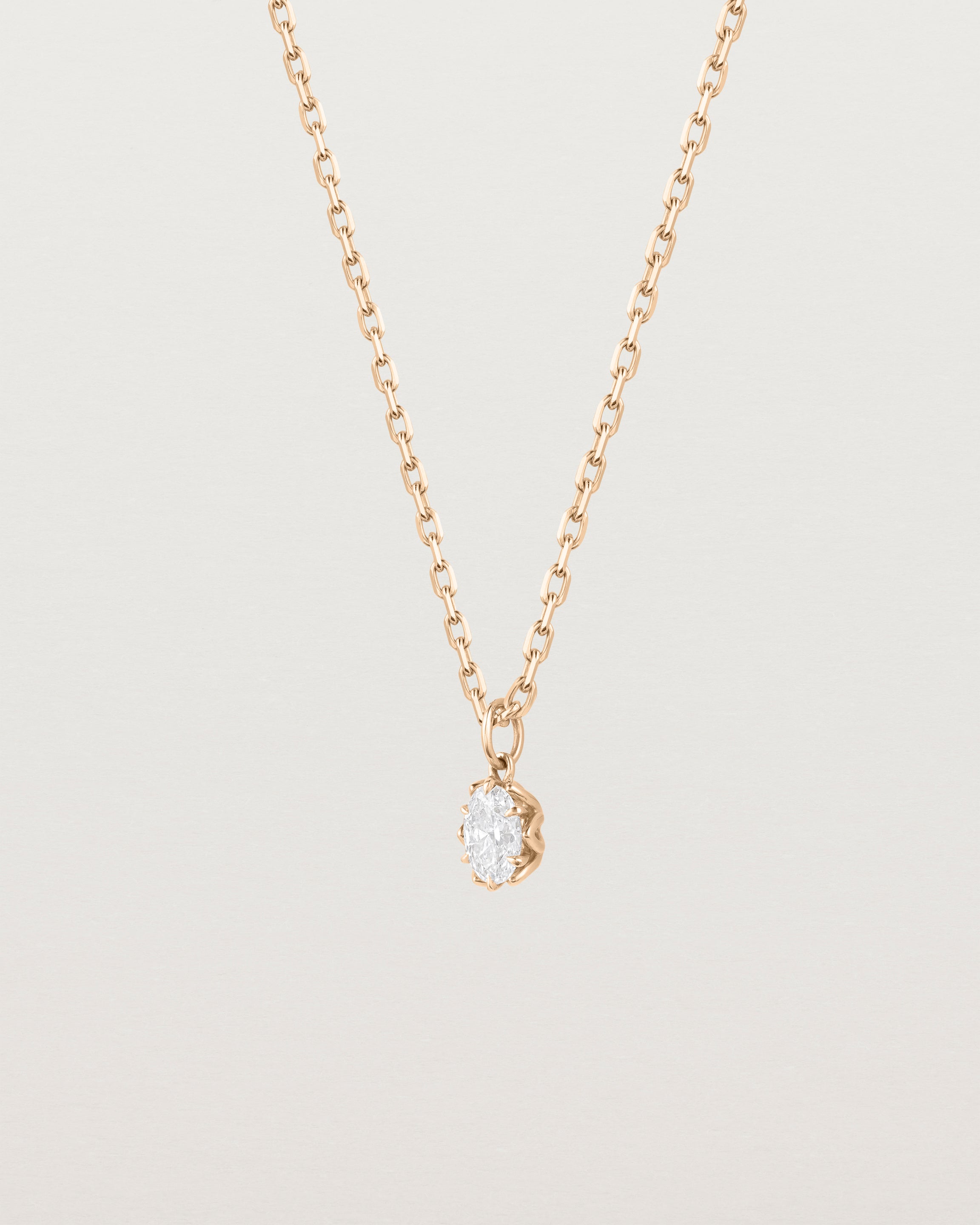 Eirene Necklace | Oval Laboratory Grown Diamond