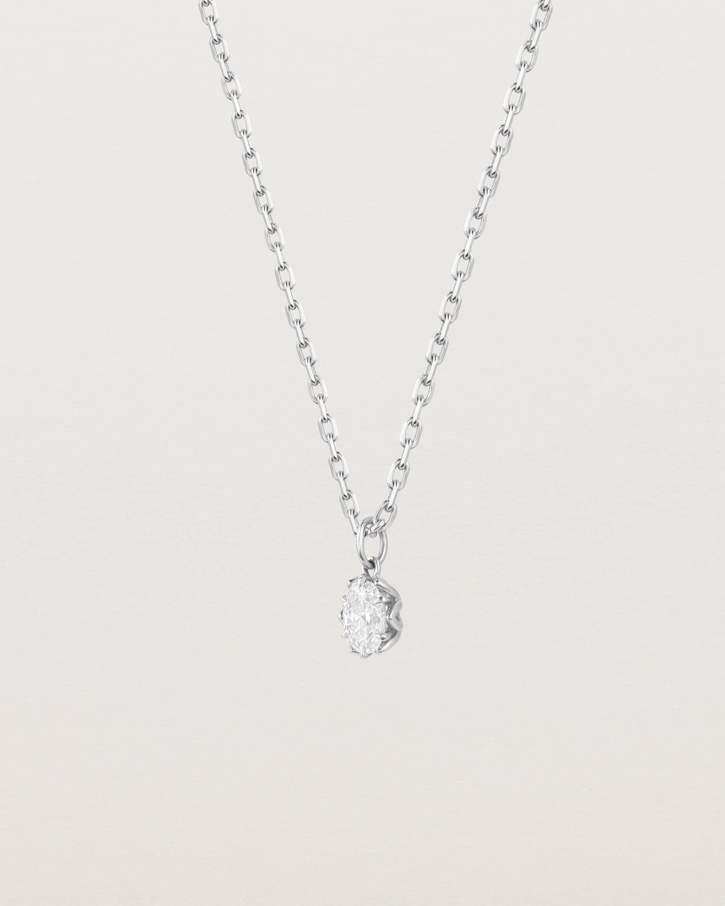 Eirene Necklace | Oval Laboratory Grown Diamond
