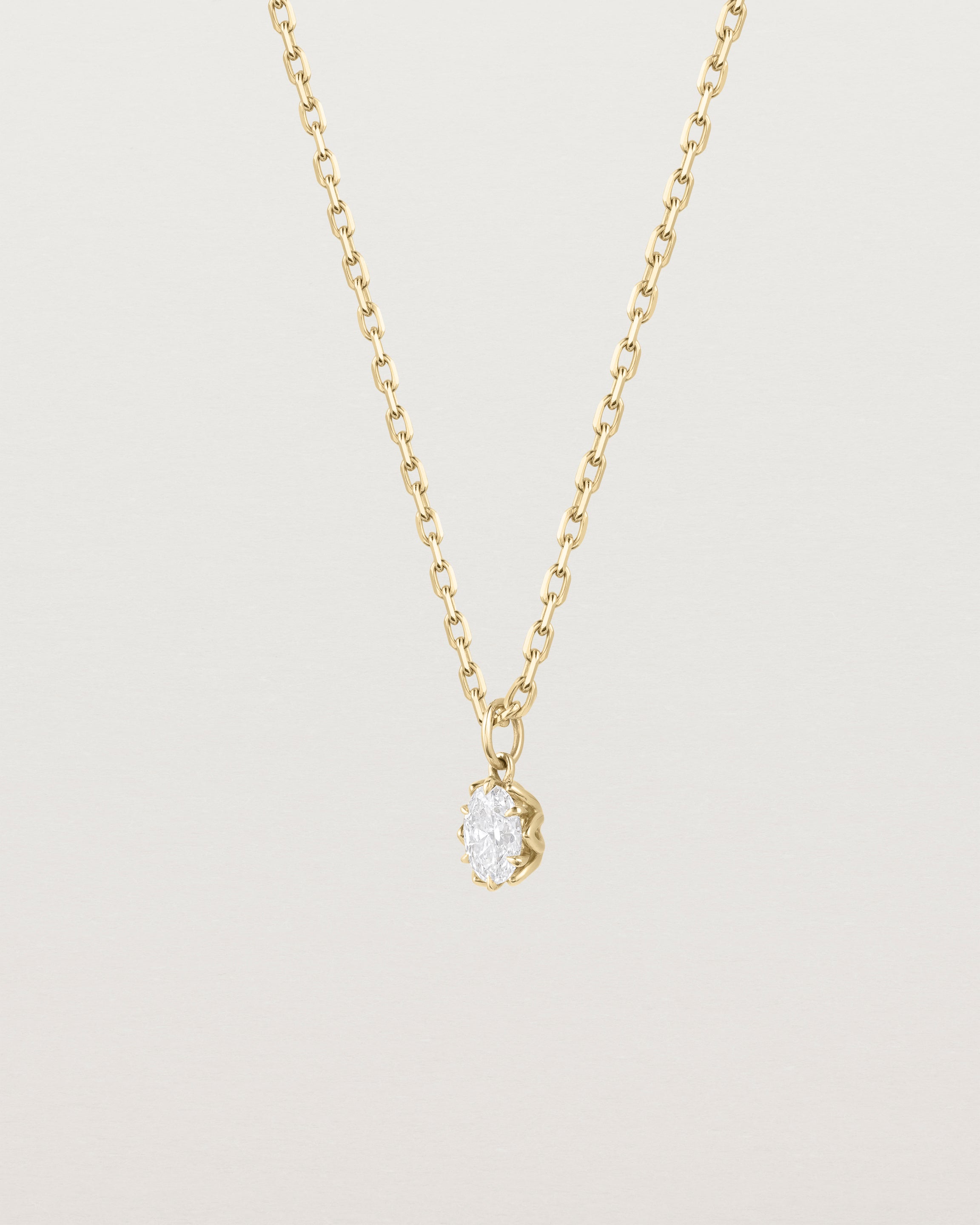 Eirene Necklace | Oval Laboratory Grown Diamond