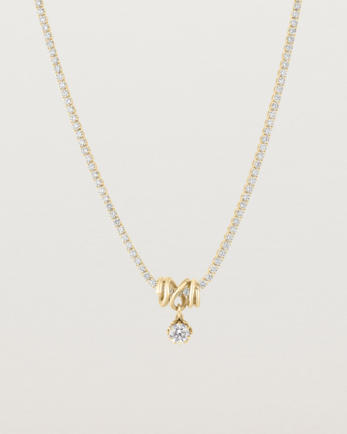 Leora x Fold x Eirene Charm Necklace | Round Laboratory Grown Diamonds