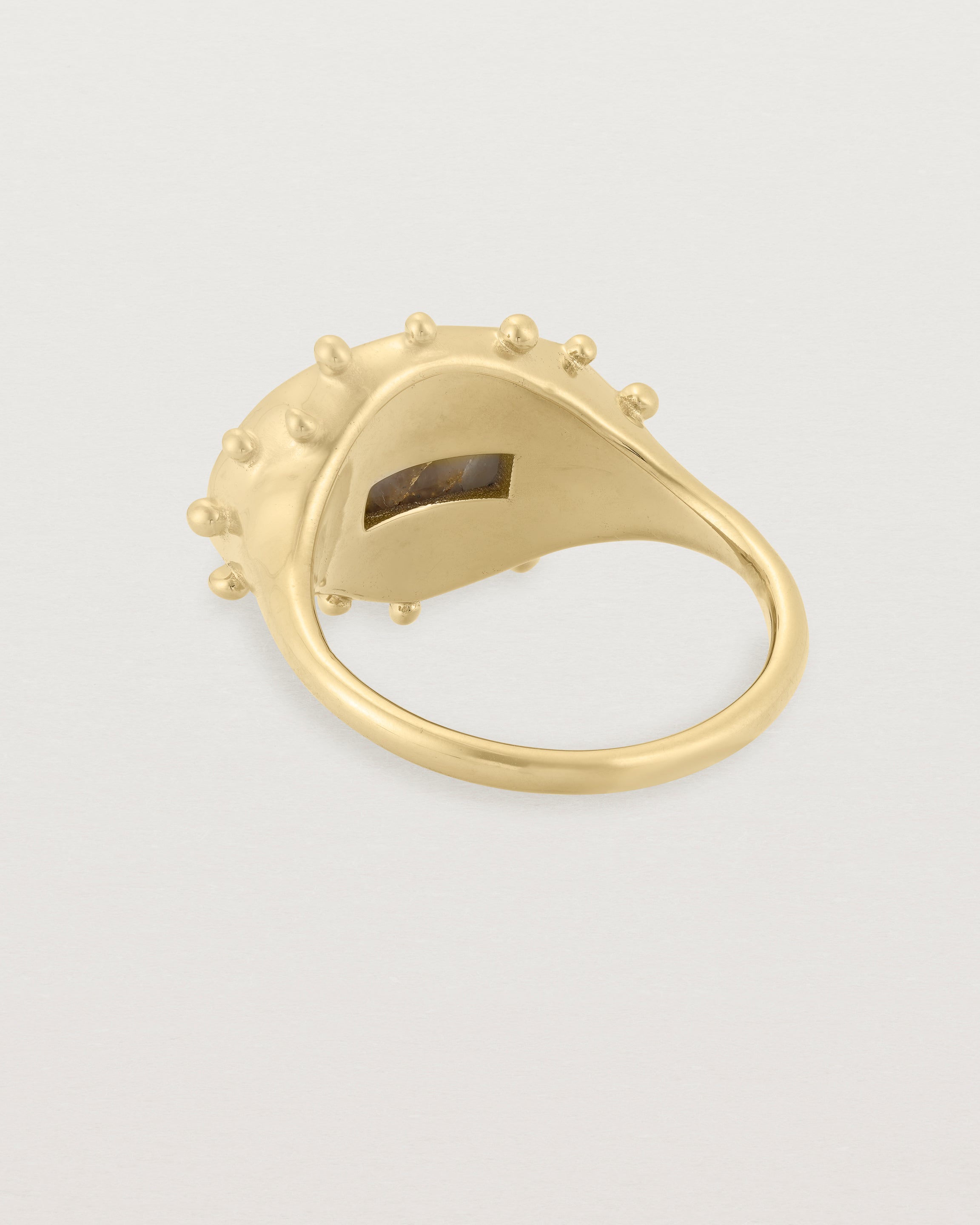 Back view of the From Thought to Form | Gold in Quartz | Yellow Gold.
