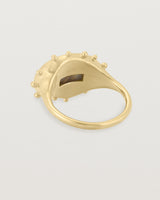 Back view of the From Thought to Form | Gold in Quartz | Yellow Gold.