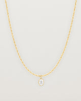 Queenie Charm Necklace | Oval Laboratory Grown Diamond