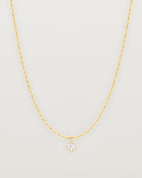 Queenie Charm Necklace | Round Laboratory Grown Diamond