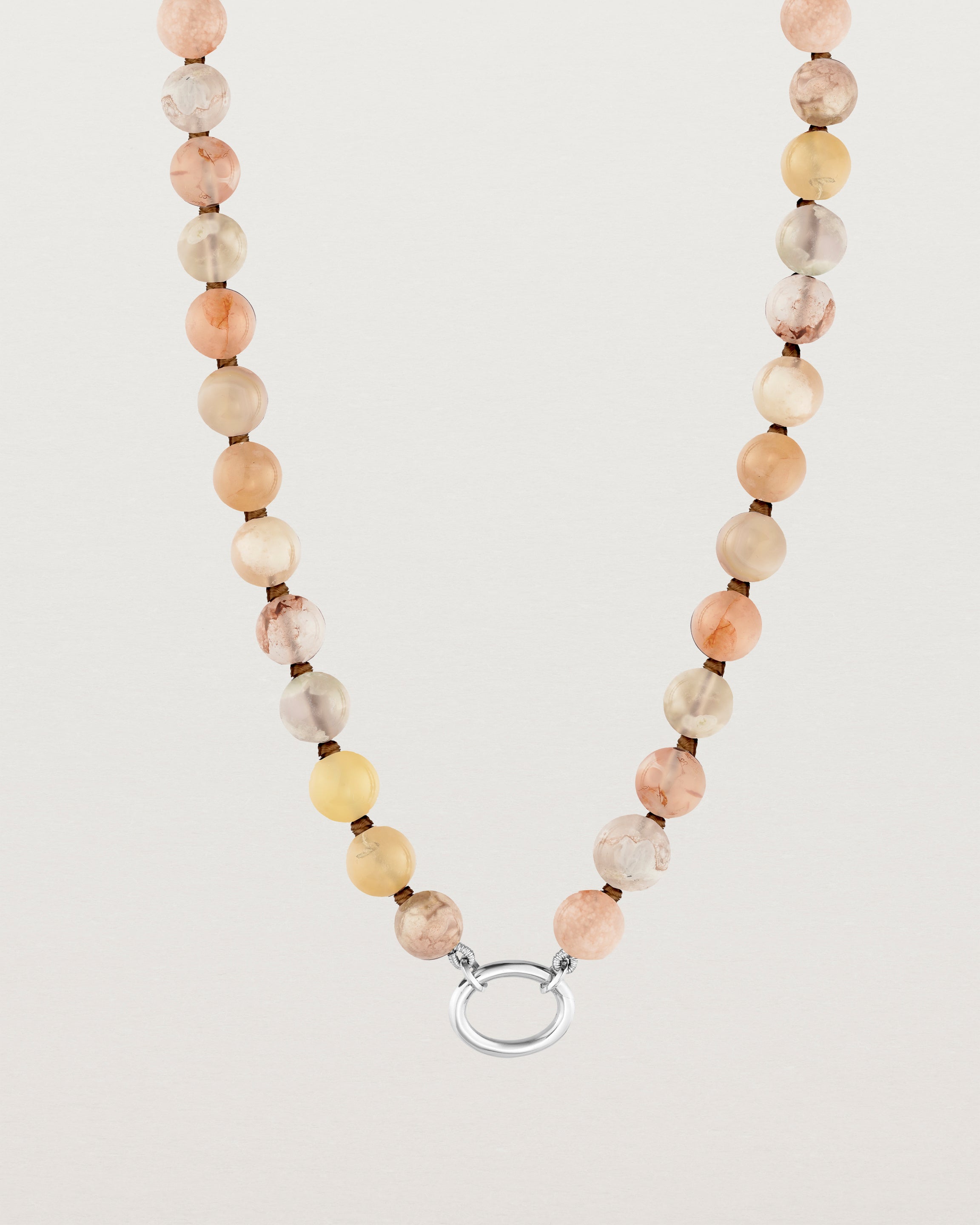 Sana Charm Necklace | Cherry Blossom Agate