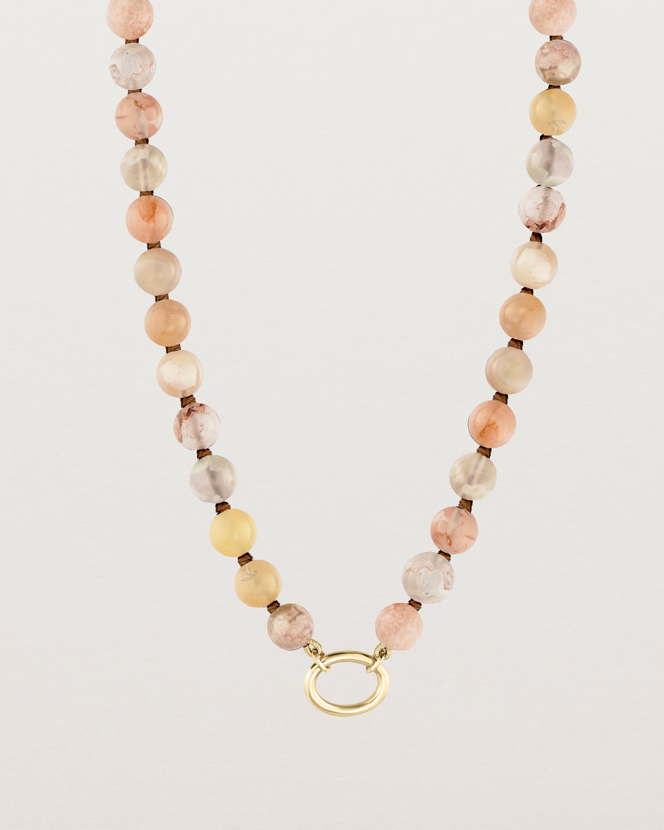 Sana Charm Necklace | Cherry Blossom Agate