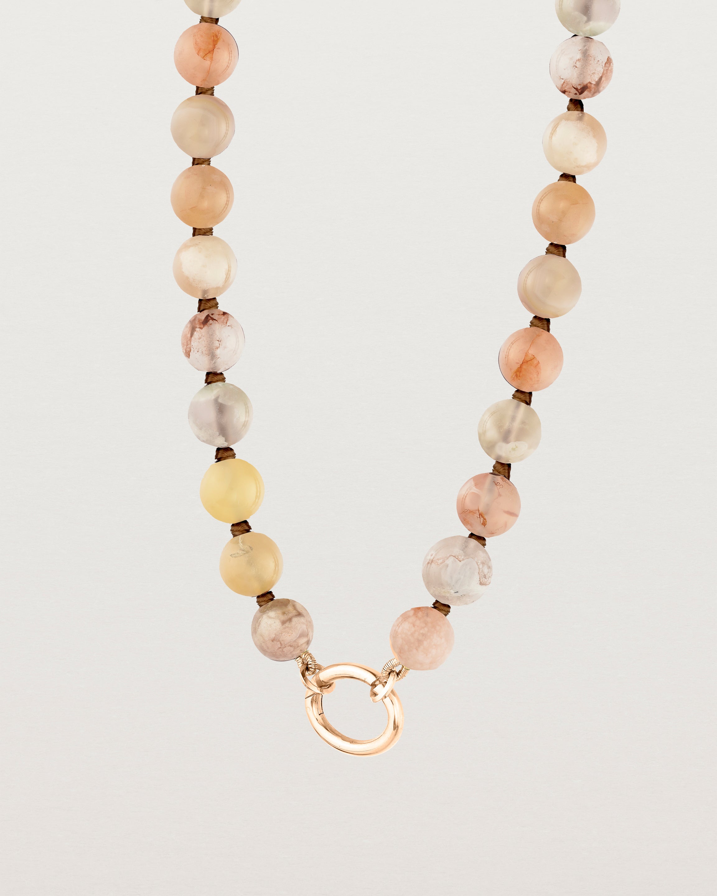 Sana Charm Necklace | Cherry Blossom Agate