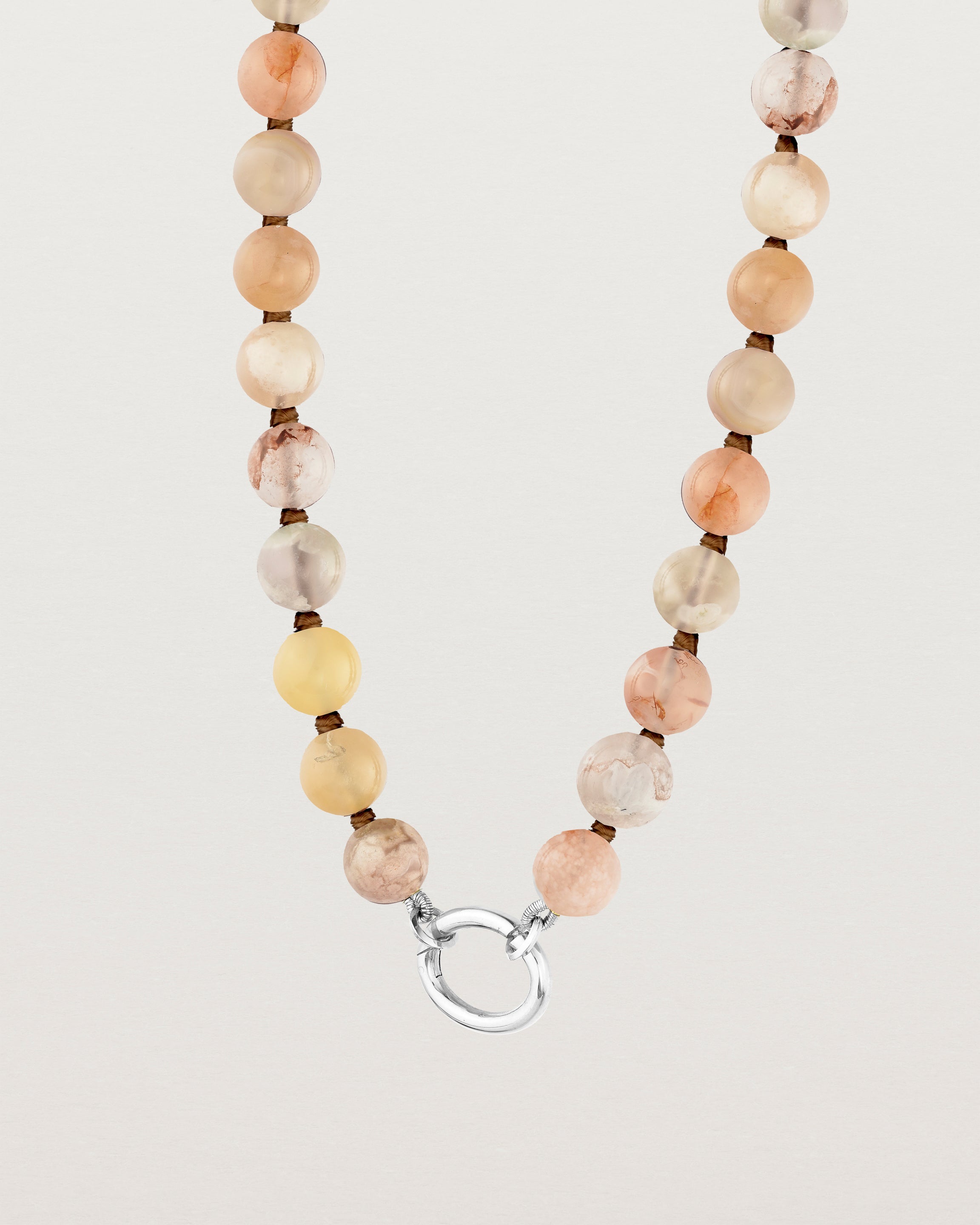 Sana Charm Necklace | Cherry Blossom Agate