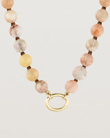 Sana Charm Necklace | Cherry Blossom Agate