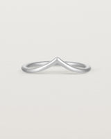 Front view of the Gentle Point Ring | Sterling Silver.