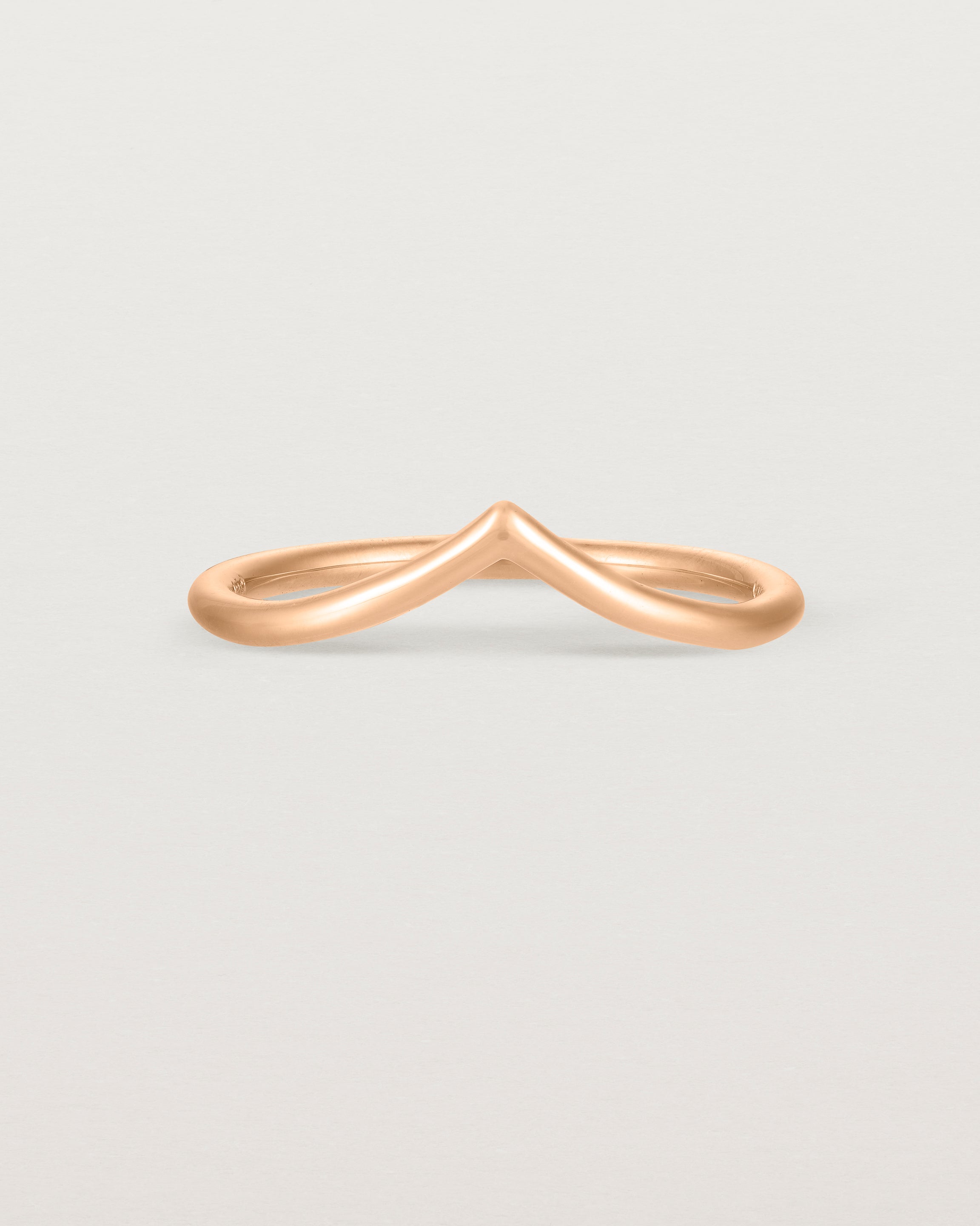 Front view of the Gentle Point Ring | Rose Gold.