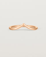 Front view of the Gentle Point Ring | Rose Gold.