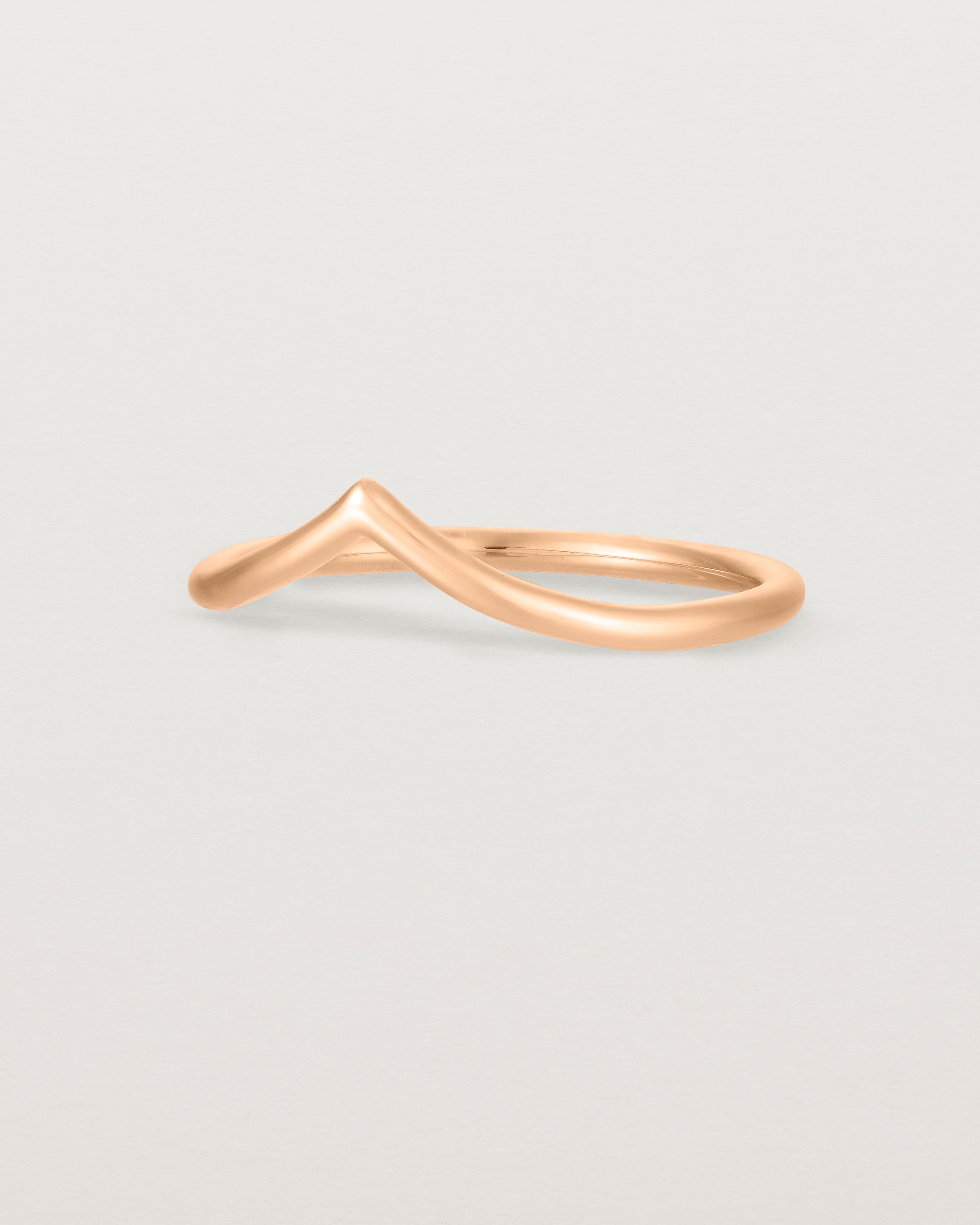 Angled view of the Gentle Point Ring | Rose Gold.