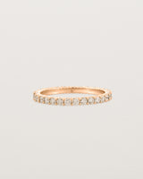 Front view of the Grace Ring | Champagne Diamonds | Rose Gold.