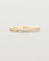 Front view of the Demi Grace Ring | Champagne Diamonds in yellow gold.