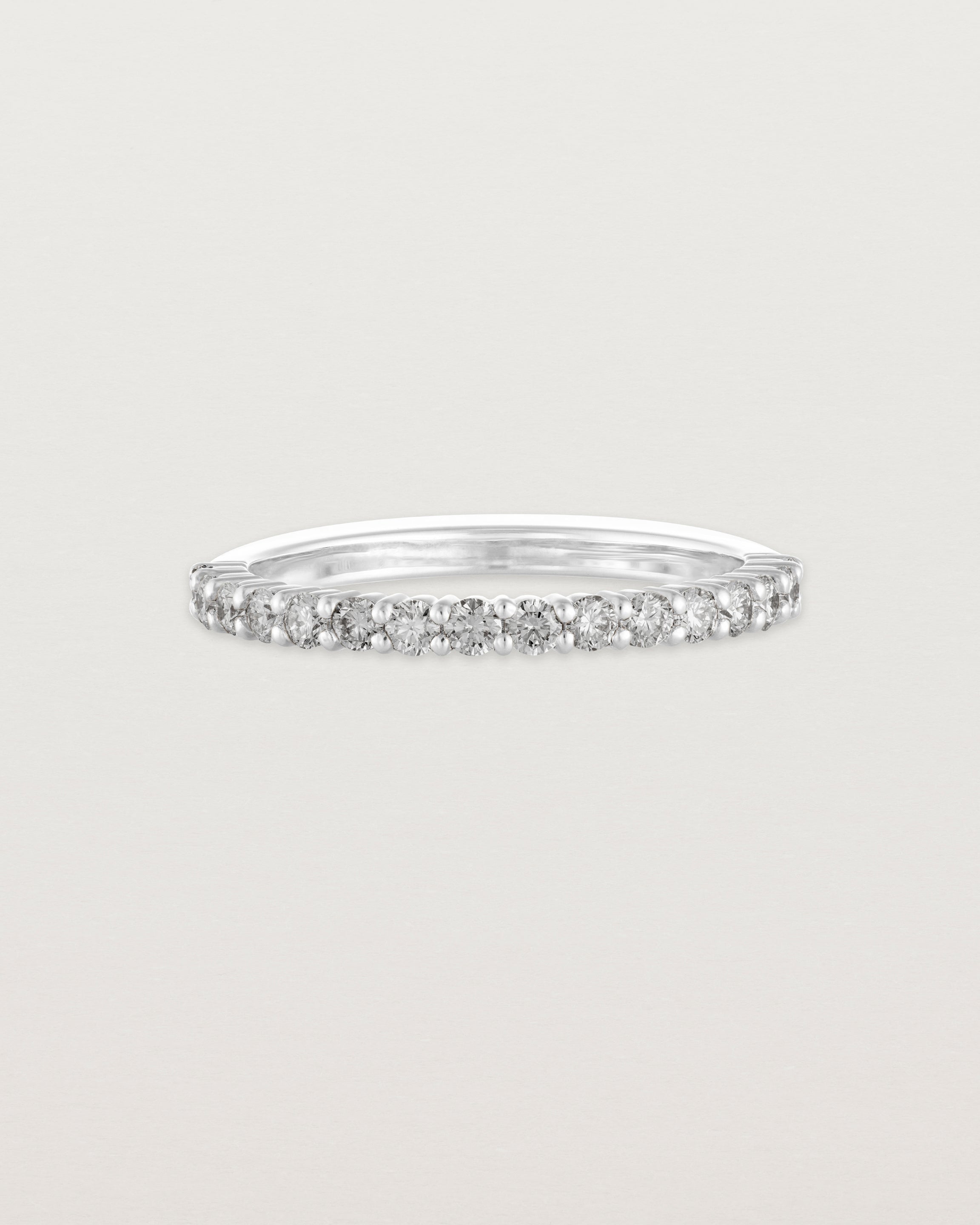 Front view of the Demi Grace Ring | Champagne Diamonds in white gold.