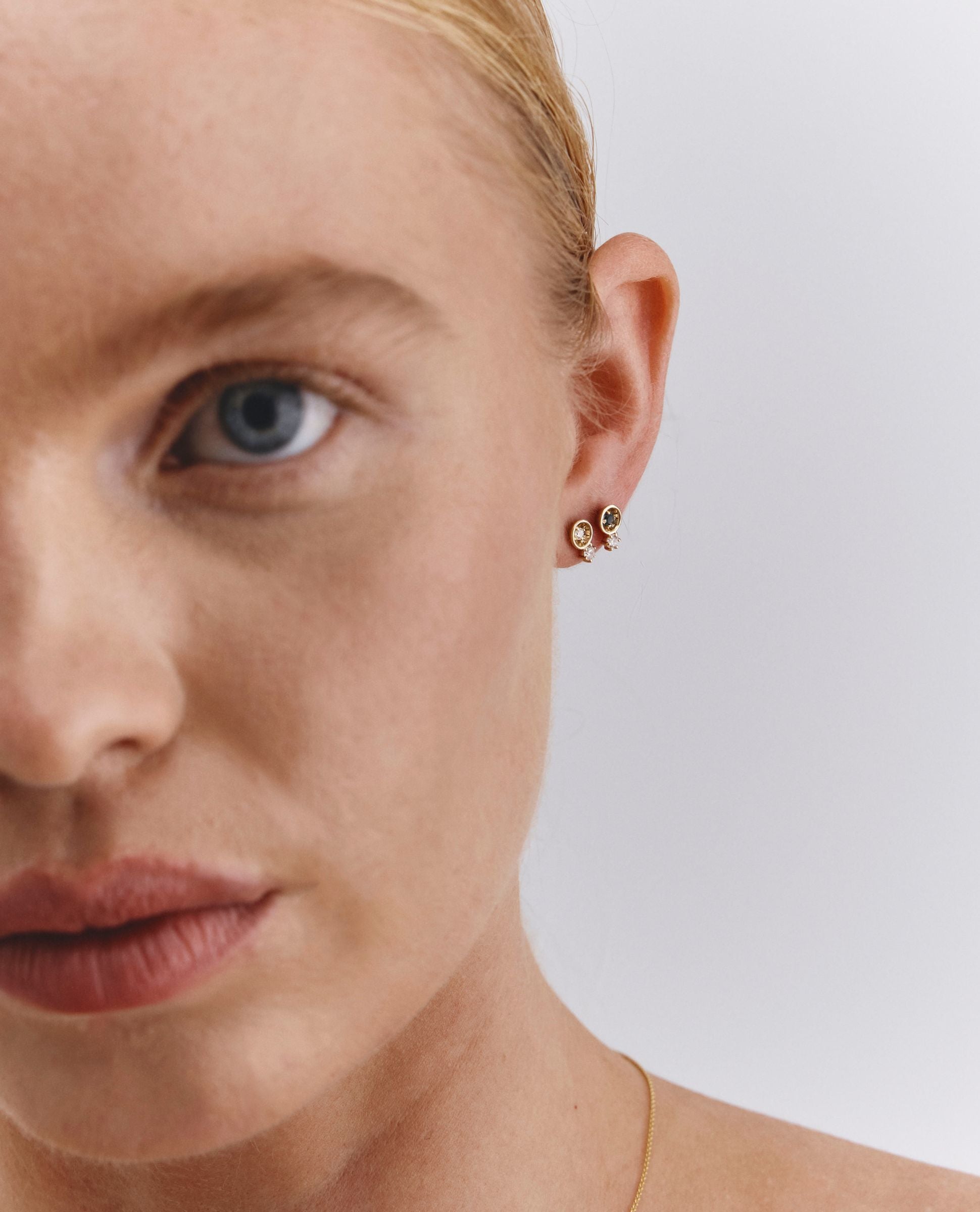 Patera Studs | Birthstone