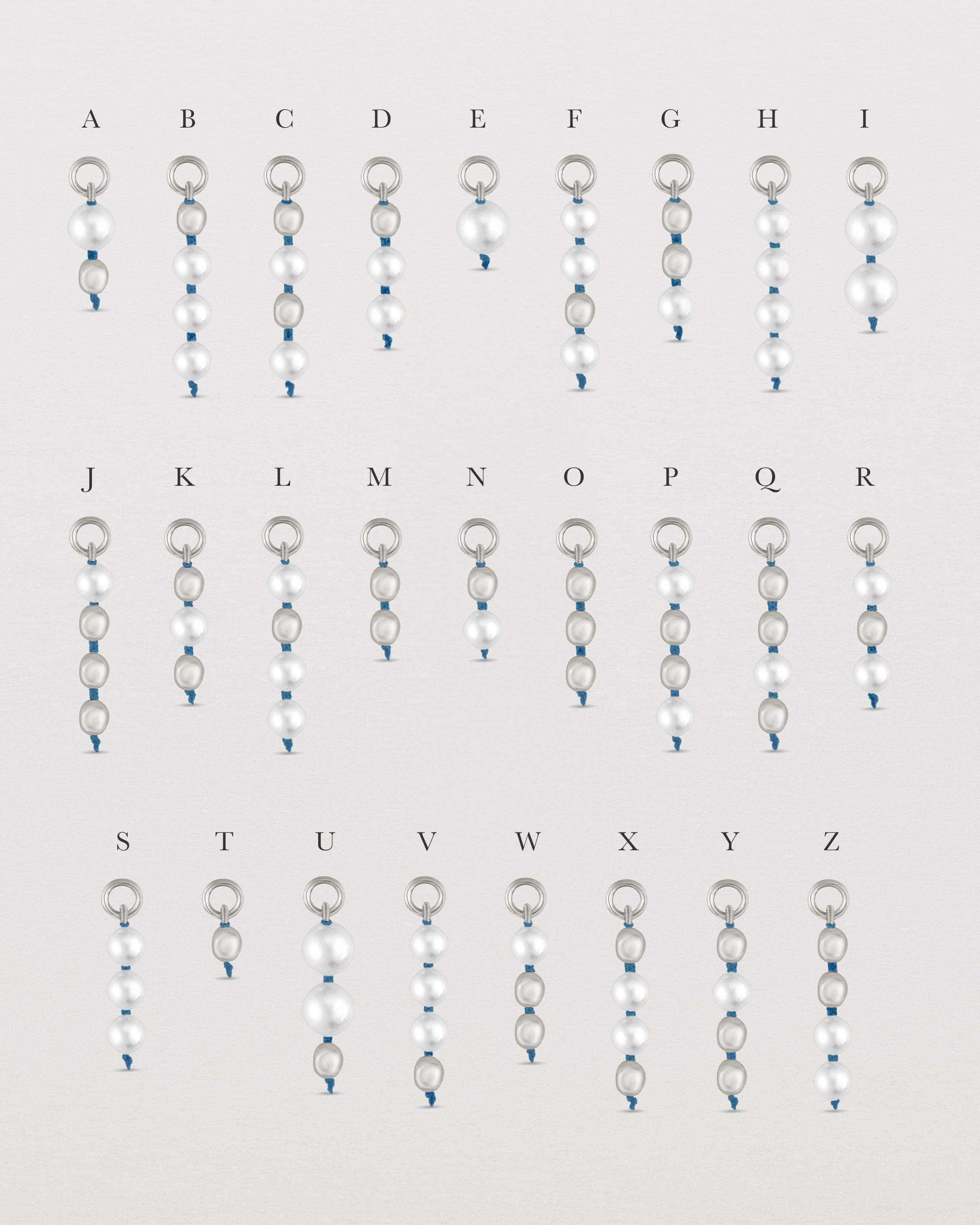 Letters Of Love Charm | Blue