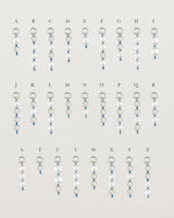 Letters Of Love Charm | Blue