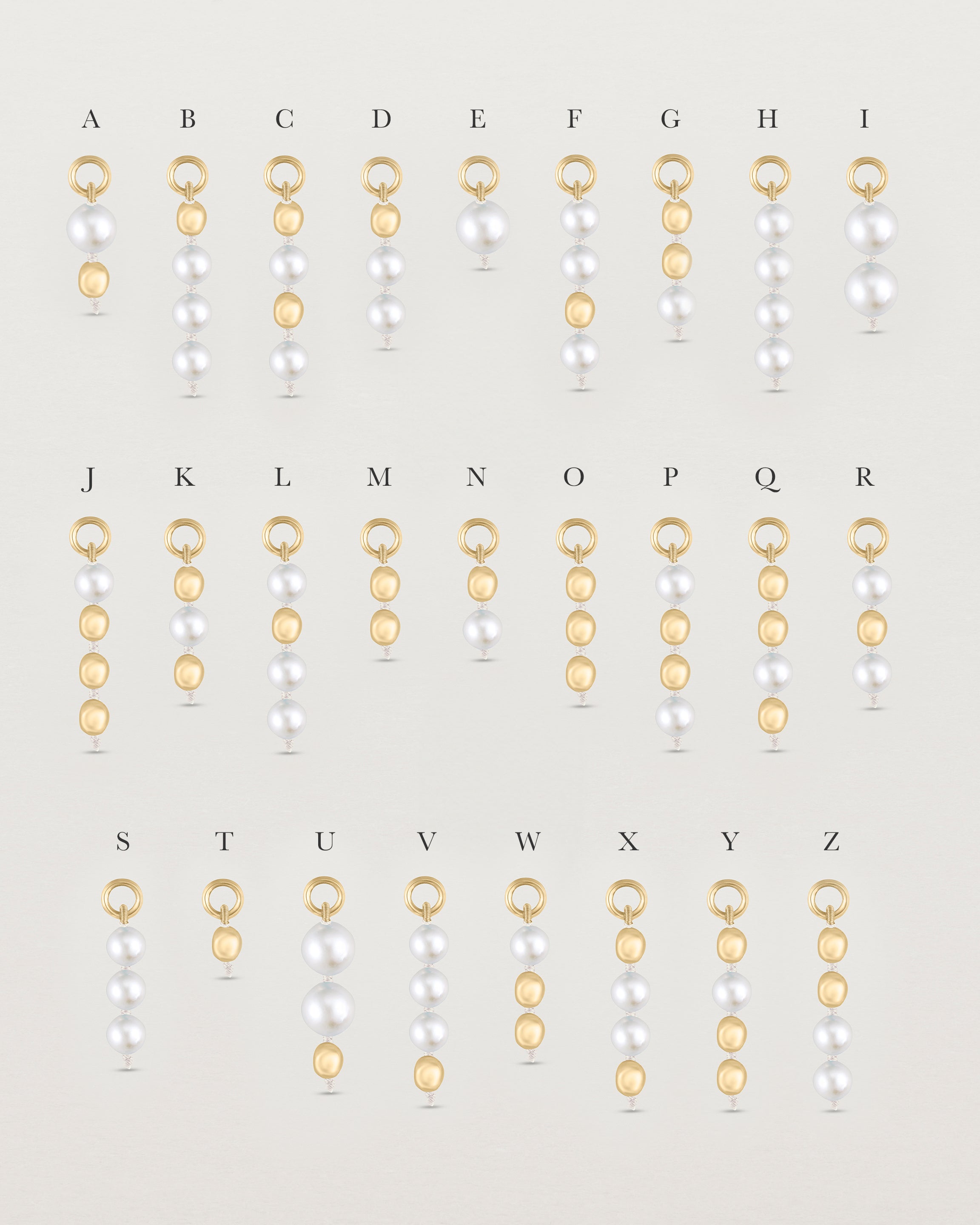 Letters Of Love Charm | Ivory
