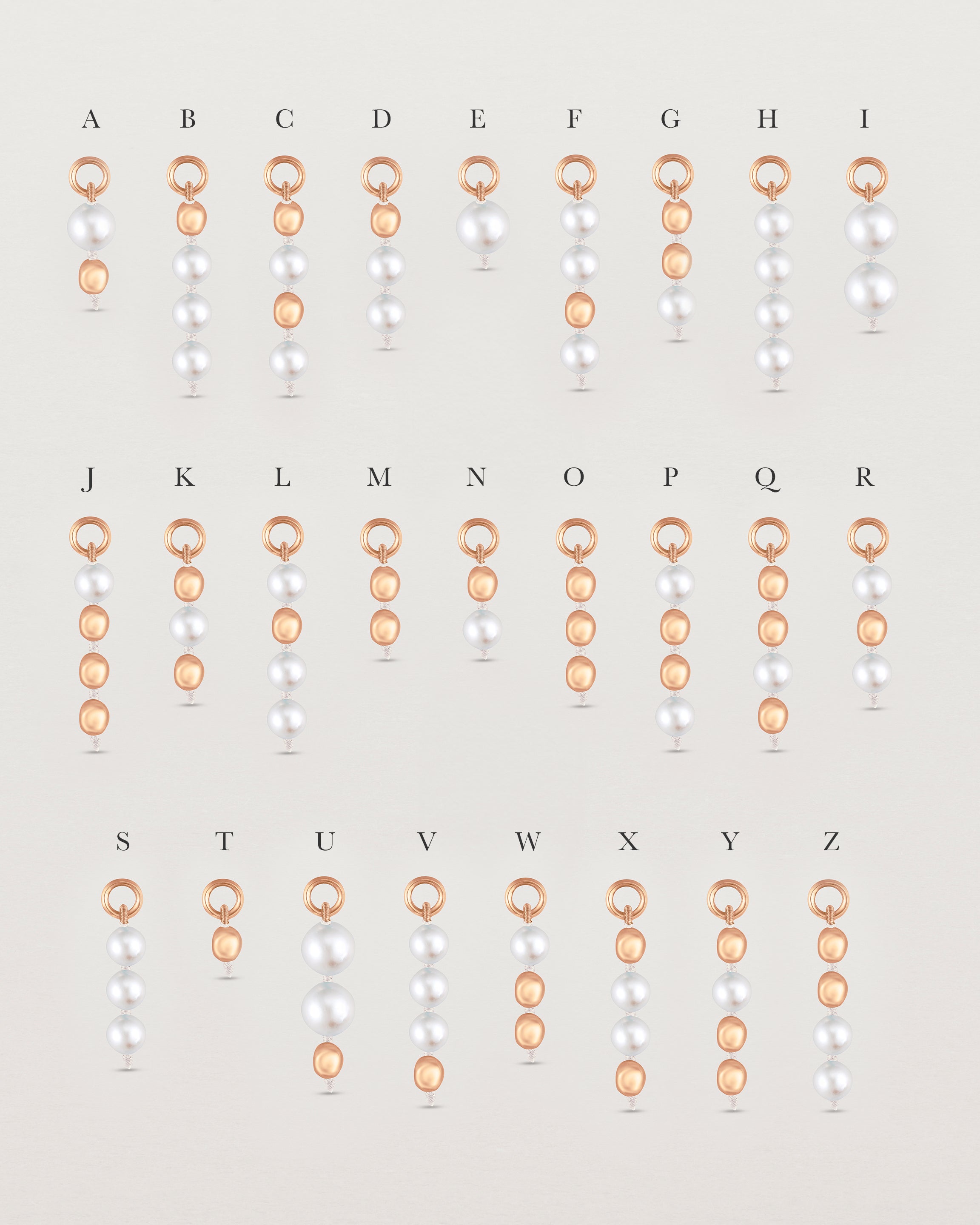 Letters Of Love Charm | Ivory