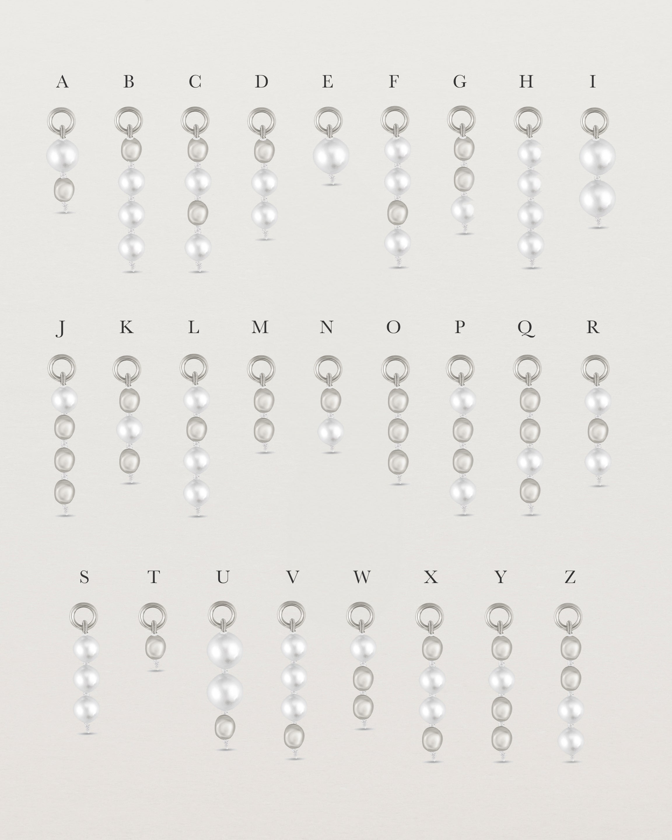 Letters Of Love Charm | Ivory