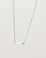 Angled view of the Guardian Chain in sterling silver.