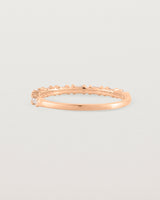 Back view of the Demi Khyati Ring | Diamonds in Rose Gold.