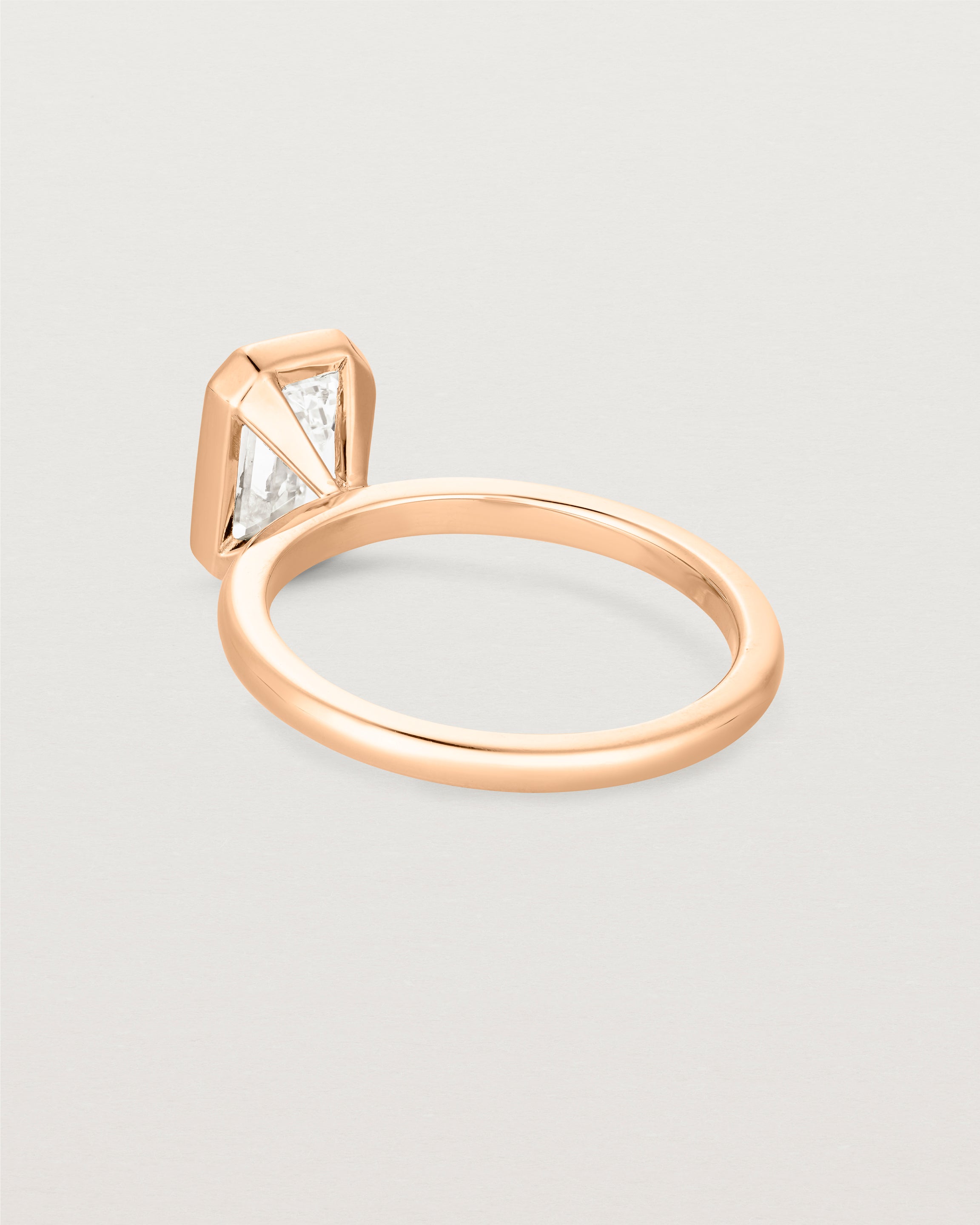 Emerald Cut Bezel Solitaire | Diamond