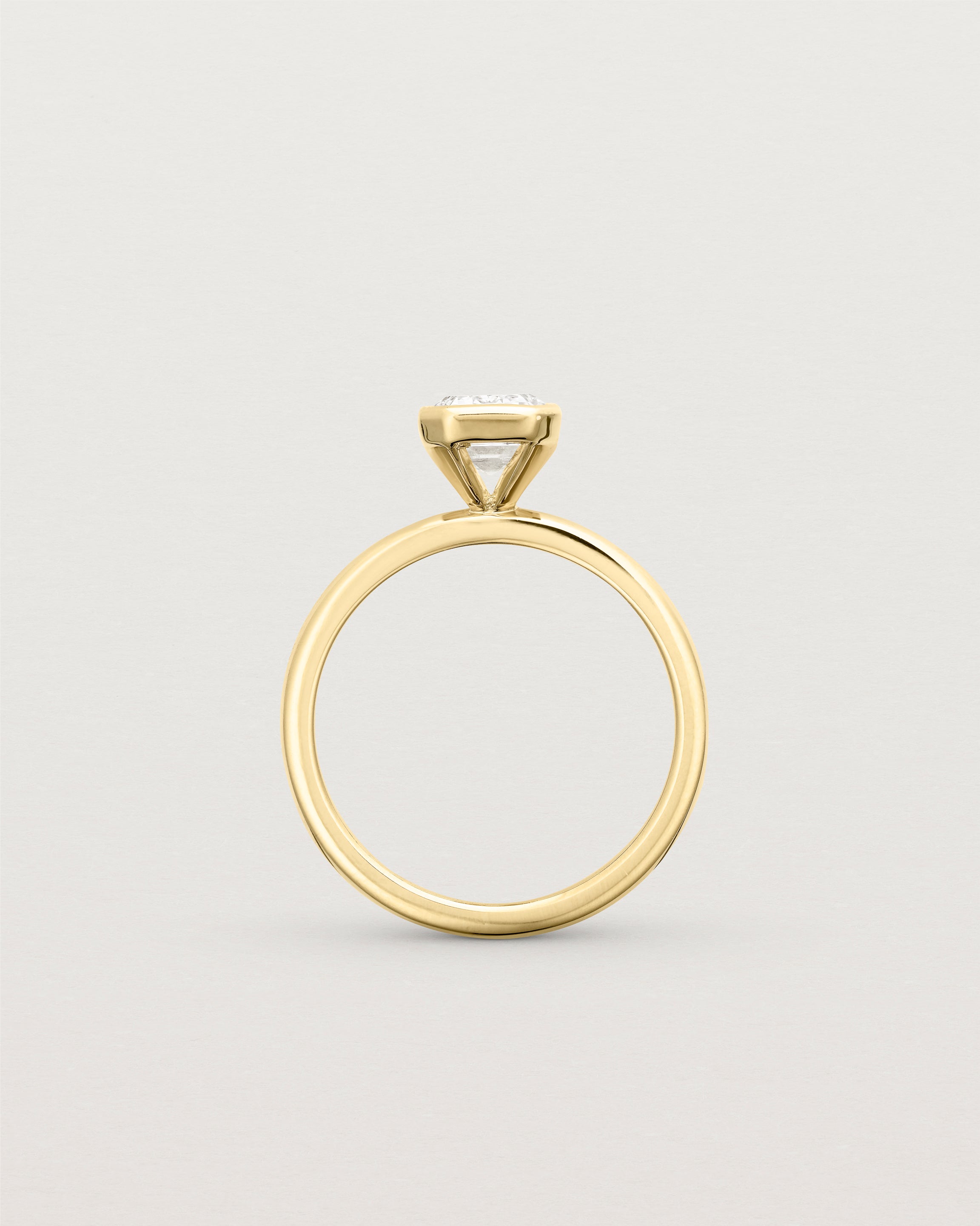 Emerald Cut Bezel Solitaire | Diamond