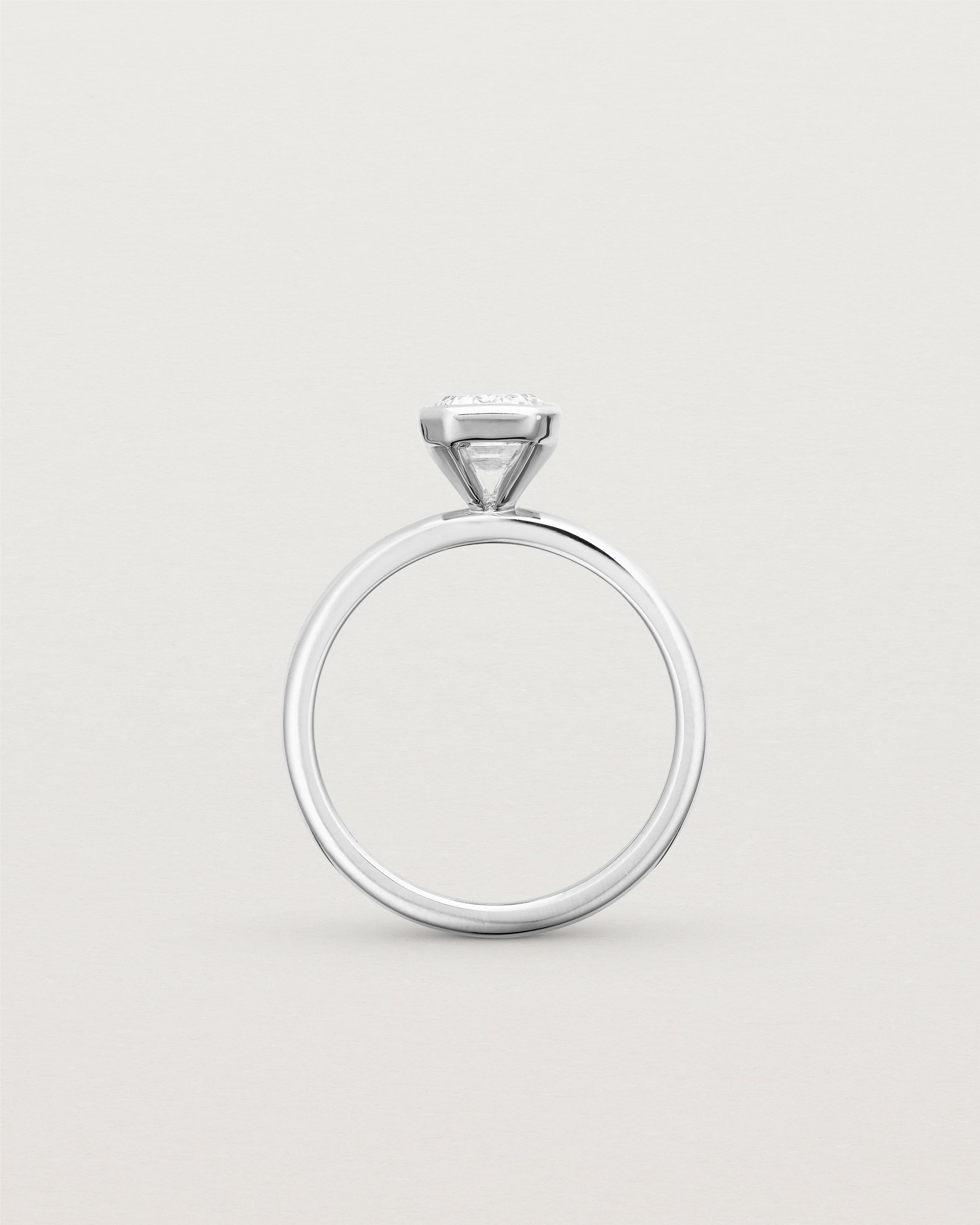 Emerald Cut Bezel Solitaire | Diamond