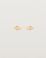 Front view of the Jia Studs in rose gold.