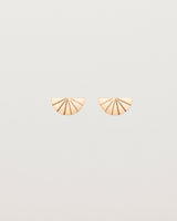 Front view of the Jia Studs in rose gold.