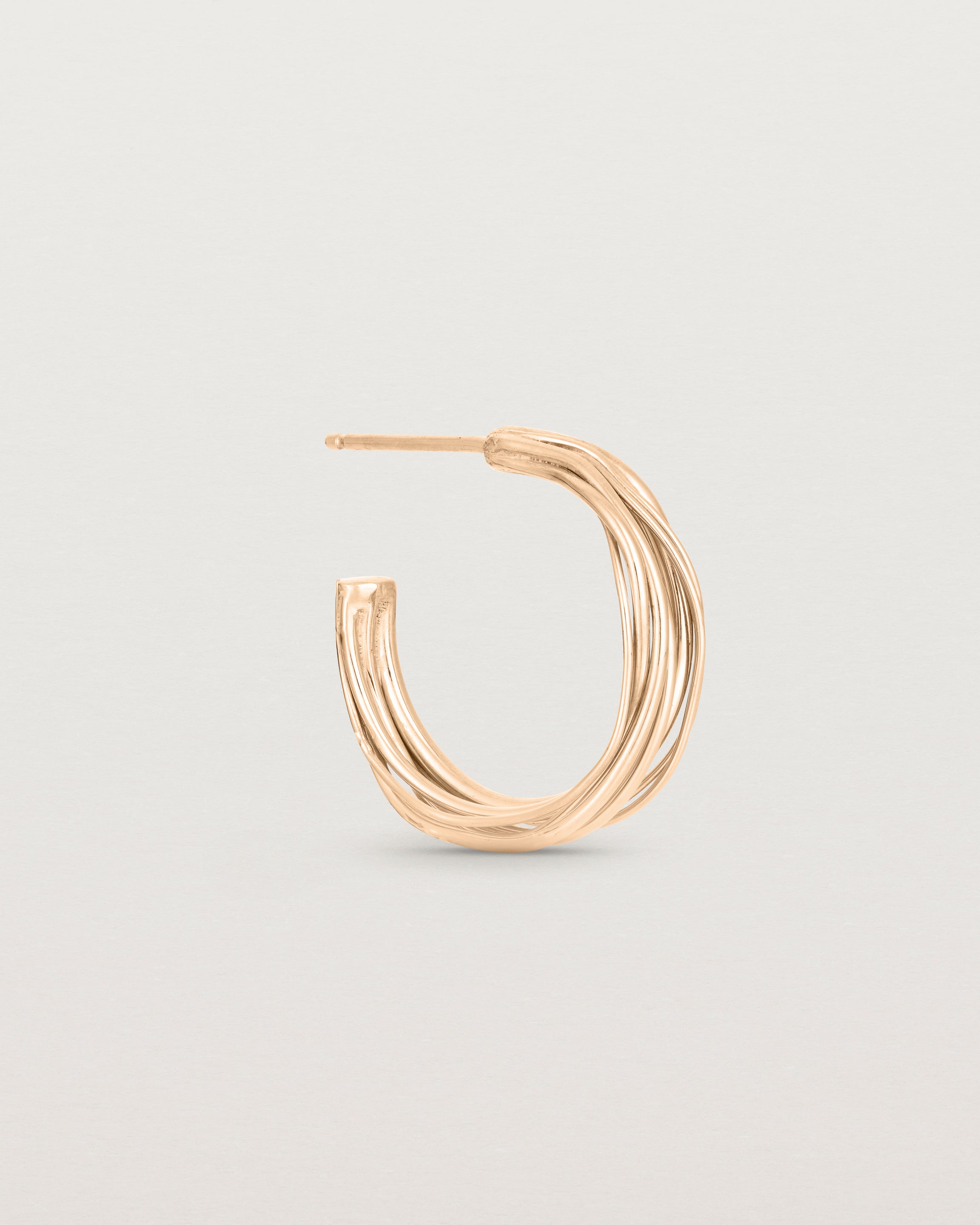 The Kamali Hoops in Rose Gold.