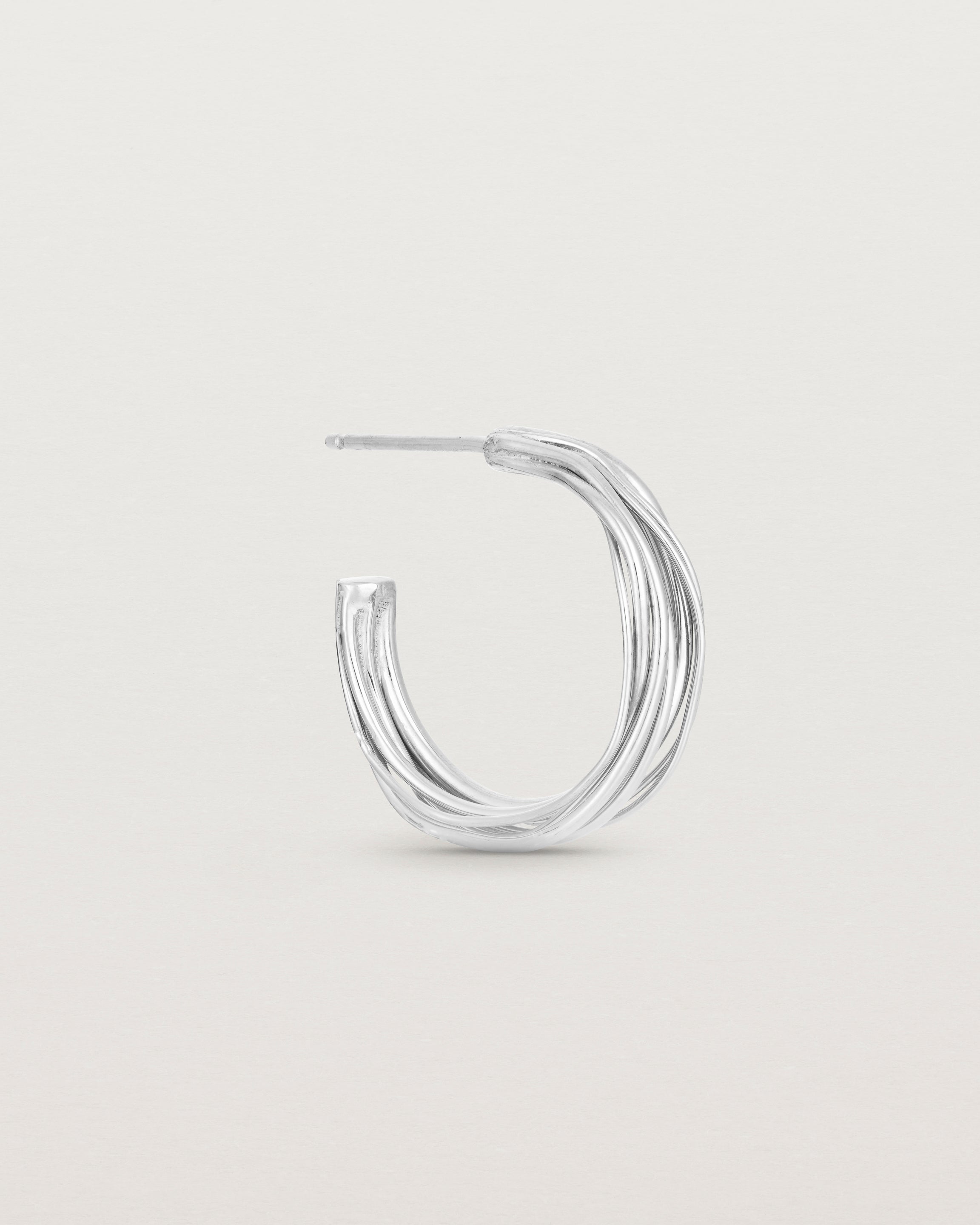 The Kamali Hoops in Sterling Silver.